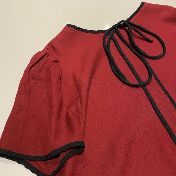 Zara red wine top - Picture 2 of 3